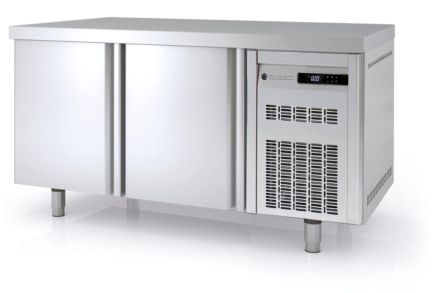 Mesa Fría Pastelera MRP esta mesa fría de acero inoxidable ideal para Panaderías, Pastelerías, Restaurantes, Frio Industrial, 2 y 4 puertas